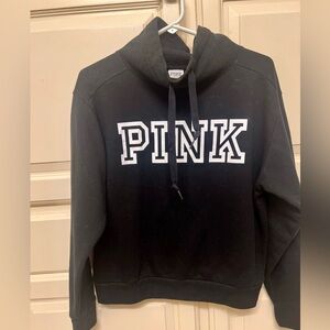 EUC, PINK pullover, blk, small